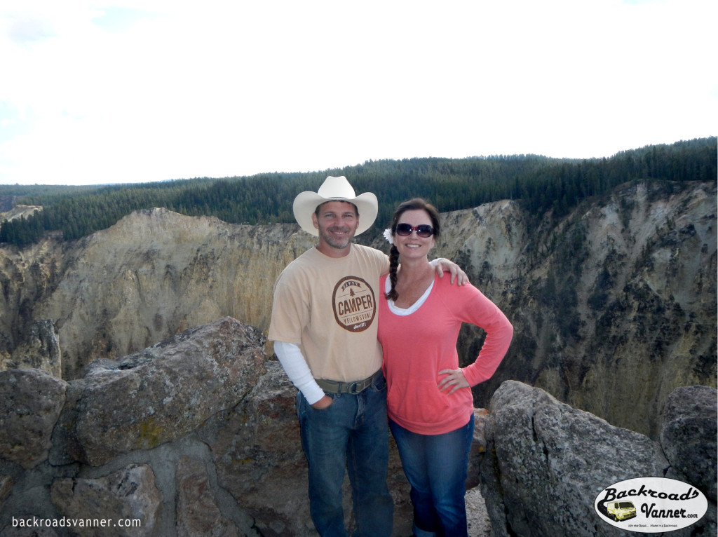 Mike & Shannan at the Grand Canyon of The Yellowstone | Yellowstone National Park | Photo By BackroadsVanner.com