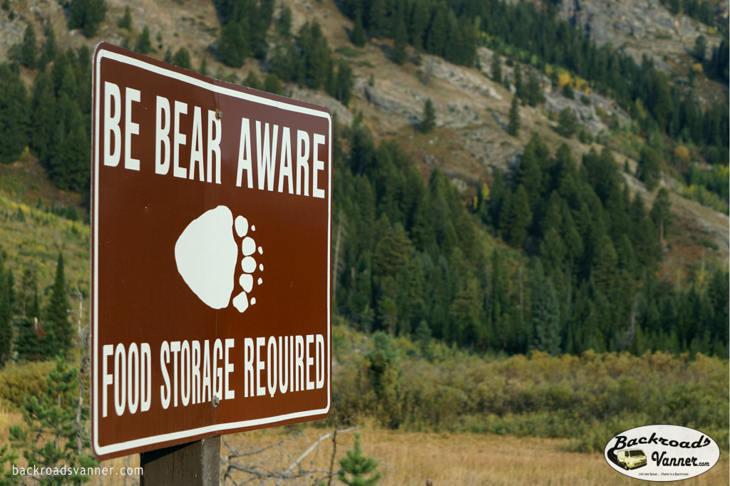 Be Bear Aware! | Gallatin Mountains, Gardiner District, Montana | Photo by BackroadsVanner.com