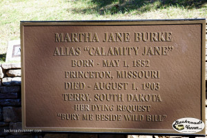 Calamity Jane's Grave Site, Mount Moriah Cemetery, Deadwood, SD | Sept 2015 | Photo by BackroadsVanner.com